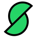 Sloped logo